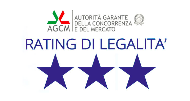 Rating di legalità 3 stelle